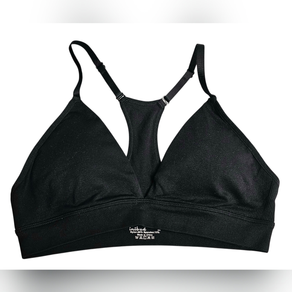 Inibud Black Women's Bralette Size Medium NWOT